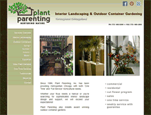 Tablet Screenshot of plantparenting.com